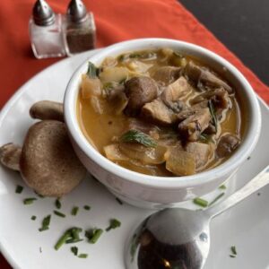 Mushroom Soup Special at 206 Alder Bistro & Bar